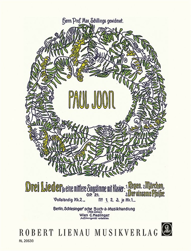 3 Bagatelles Op. 19 (JUON PAUL)