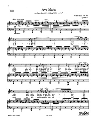 Ave Maria Op. 52, 6 (Vh 23) (SCHUBERT FRANZ)