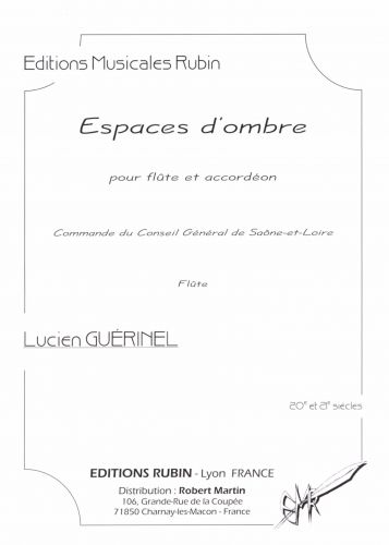 Espaces D'Ombre Pour Flûte Et Accordéon (GUERINEL LUCIEN)