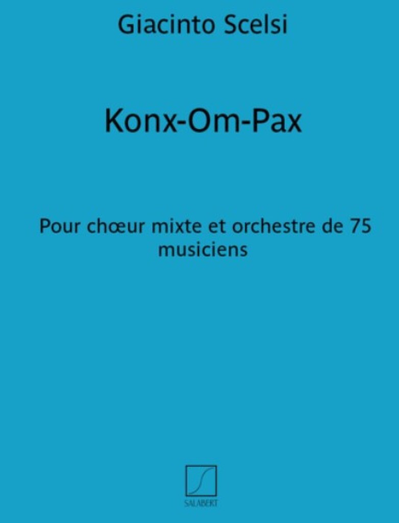Konx Om Pax Choeur (Vx-Mx) Partie Homme