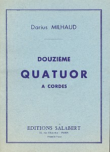Quatuor Op. 252 N 12 Poche
