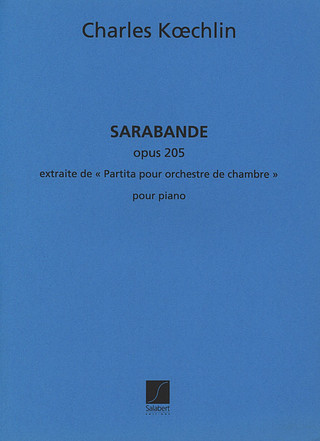 Sarabande Op. 205 Piano
