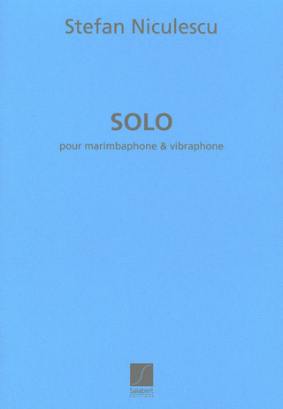 Solo Marimba Et Vibraphone (NICULESCU)