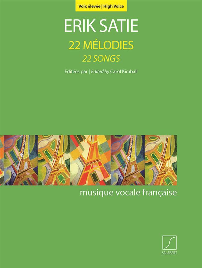 22 M�lodies - 22 Songs Pour Voix Elev�e Et Piano