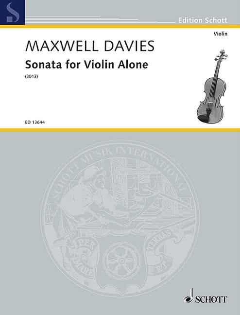 Sonata for Violin Alone (DAVIES PETER MAXWELL)