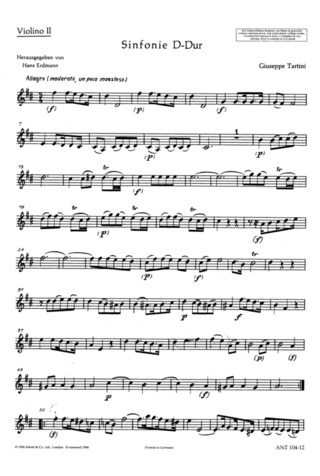 Sinfonia D Major (TARTINI GIUSEPPE)