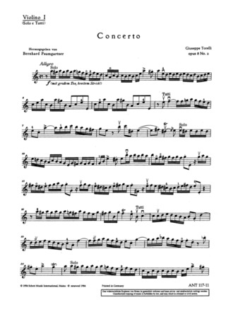 Concerto Op. 8/2 (TORELLI GIUSEPPE)