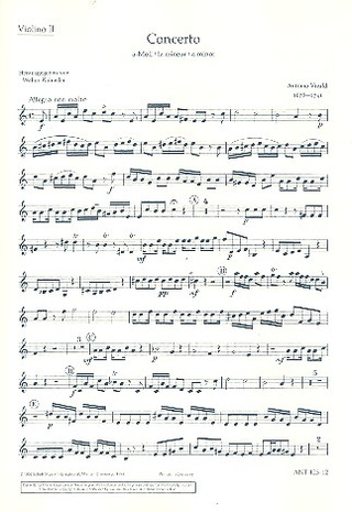 Concerto A Minor Rv 461/Pv 42 (VIVALDI ANTONIO)