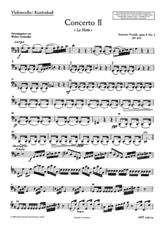Concerto #2 G Minor Op. 10/2 Rv 439/Pv 342 (VIVALDI ANTONIO)