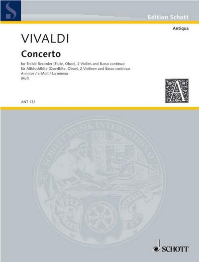 Concerto A Minor Rv 108/Pv 77 (VIVALDI ANTONIO)