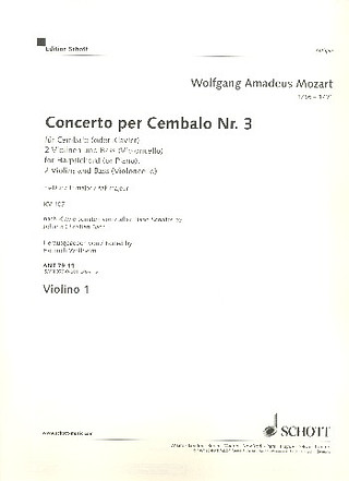 Concerto III E Flat Major Kv 107