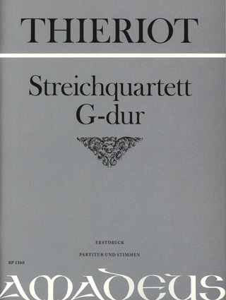 String Quartet G Major (THIERIOT FERDINAND)