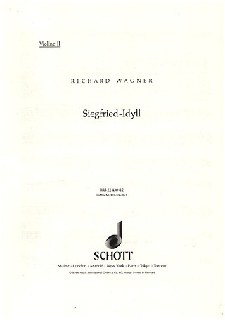 Siegfried-Idyll Wwv 103 (WAGNER RICHARD)