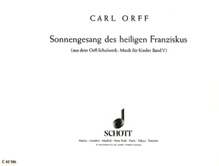 Sonnengesang Des Heiligen Franziskus (ORFF CARL)