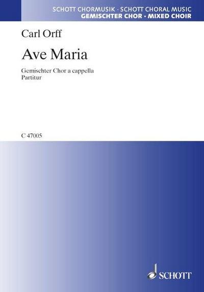 Ave Maria (ORFF CARL)