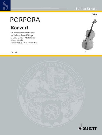 Cello Concerto G Major (PORPORA NICOLA ANTONIO)