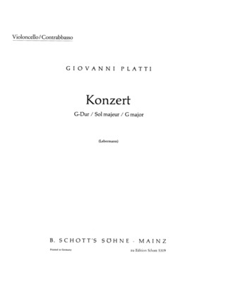 Concerto G Major (PLA JUAN BAUTISTA)