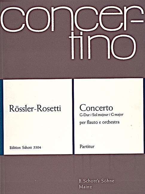 Concerto G Major Murray C23 (ROSETTI FRANZ ANTON (ROSLER))