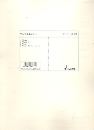 Concerto In C Major Op. 44/11 Rv 443 / Pv 79 (VIVALDI ANTONIO)