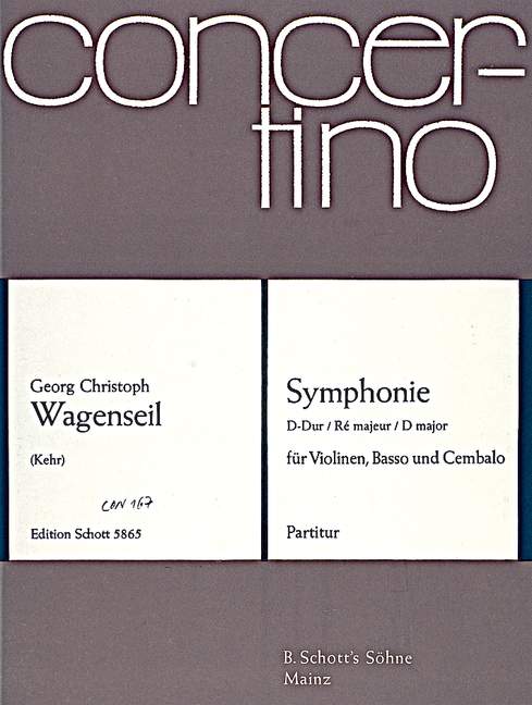 Symphony D Major (WAGENSEIL GEORG CHRISTOPH)