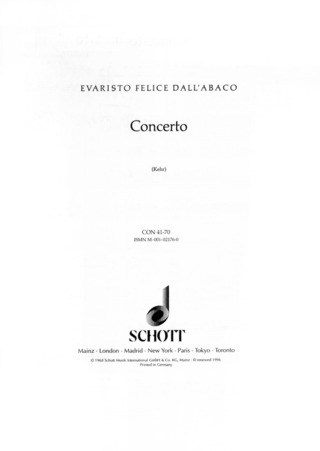Concerto G Minor Op. 2/5