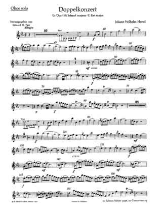 Double Concerto E Flat Major