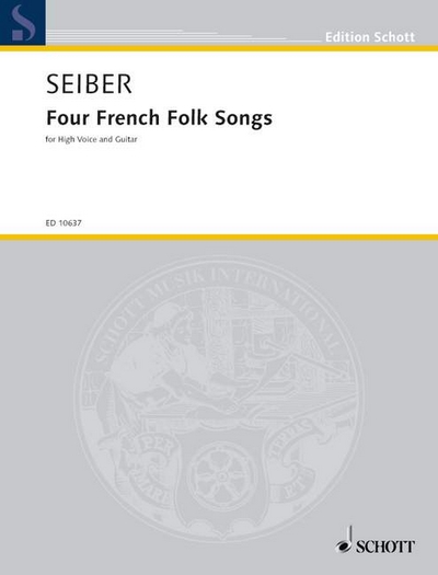 4 French Folk Songs (SEIBER MATYAS)
