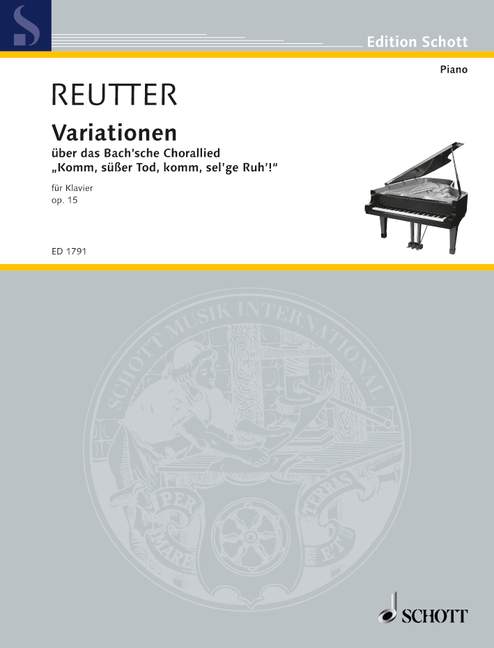 Variations Op. 15 (REUTTER HERMANN / BACH JOHANN SEBASTIAN)