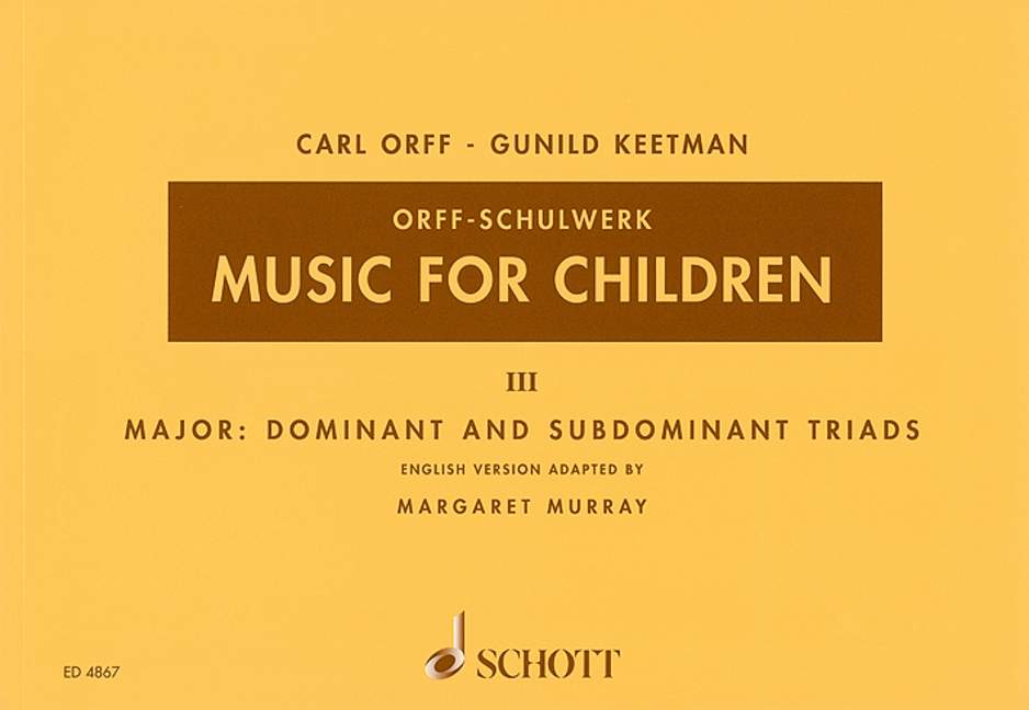 Music For Children Vol.3 (ORFF CARL / KEETMAN GUNILD)