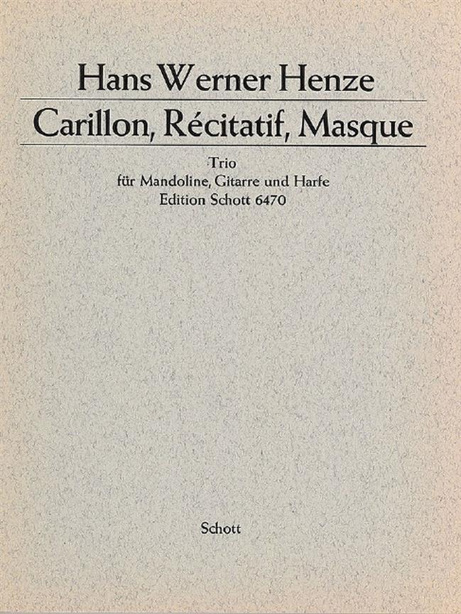 Carillon, Récitatif, Masque