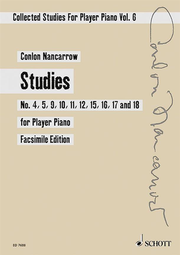 Collected Studies For Player Piano Vol.6 (NANCARROW CONLON)