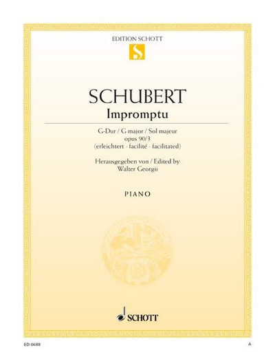 Impromptu Op. 90 D 899 (SCHUBERT FRANZ)