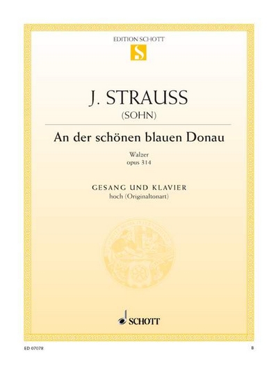Blue Danube Op. 314 (STRAUSS JOHANN (FILS))