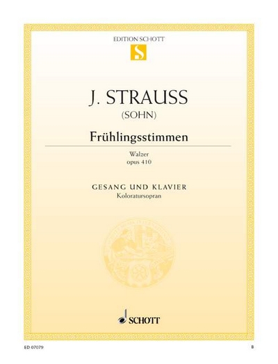 Frühlingsstimmen-Walzer Op. 410 (STRAUSS JOHANN (FILS))