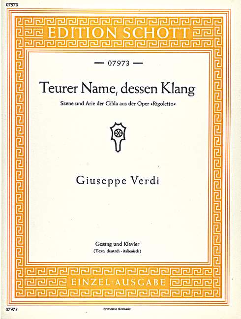 Teurer Name, Dessen Klang (VERDI GIUSEPPE)