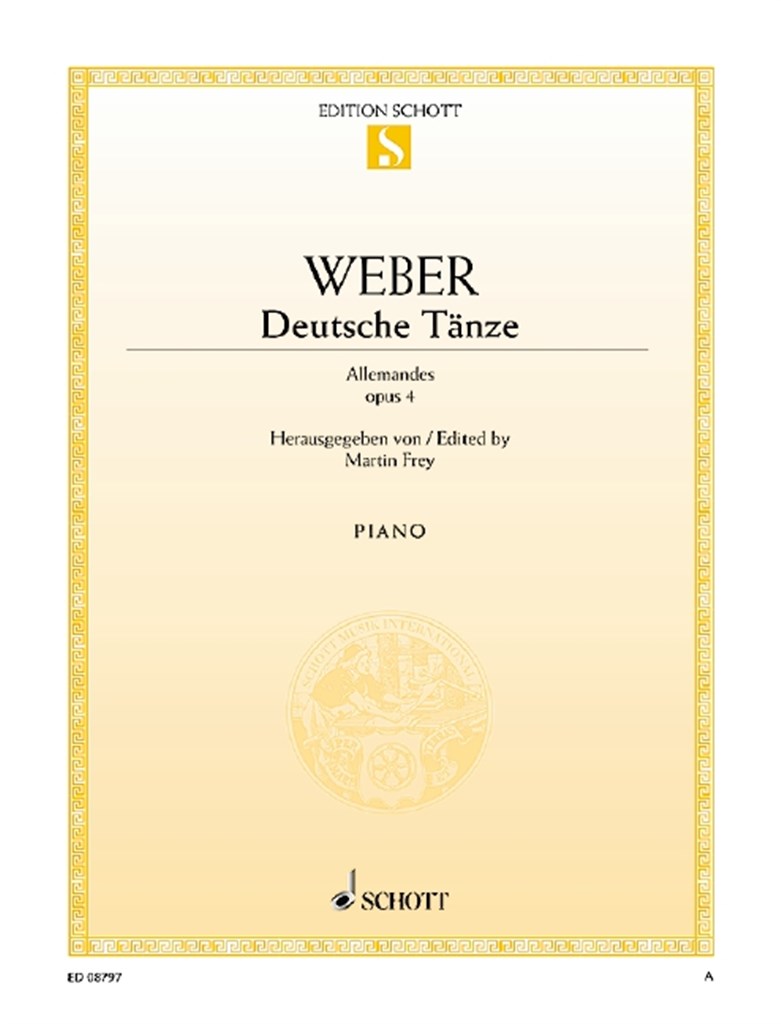 Deutsche Tänze Op. 4 (WEBER CARL MARIA VON)