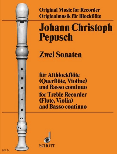 2 Sonatas - C Minor - D Minor (PEPUSCH JOHANN CHRISTOPH)
