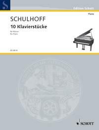 10 Piano Pieces op. 30 (SCHULHOFF ERWIN)