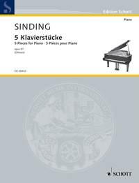 5 Pieces for Piano op. 97 (SINDING CHRISTIAN)