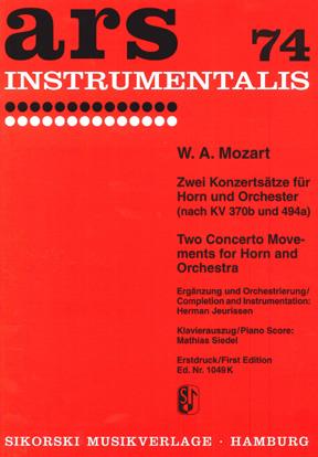 2 Mouvements De Concertos (MOZART)