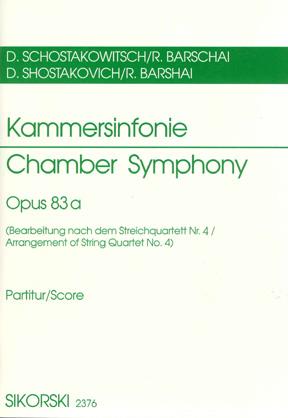 Kammersinfonie Op. 83A (CHOSTAKOVITCH DIMITRI)