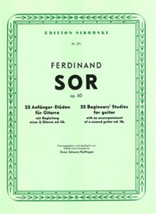 25 Etudes Op. 60 - 25 Anfanger (SOR FERNANDO)