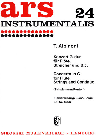 Concerto En Sol Majeur (G-Dur) (ALBINONI TOMASO)