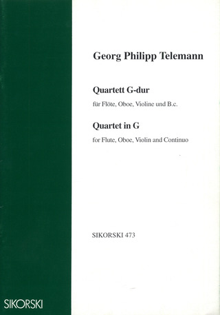 Quatuor En Sol Majeur (G-Dur) (TELEMANN GEORG PHILIPP)