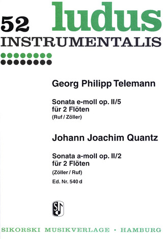Telemann:Sonate Mi Min (E-Moll) (TELEMANN / QUANTZ)