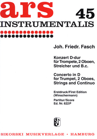 Concerto En Re (FASCH / WINSCHERMANN)