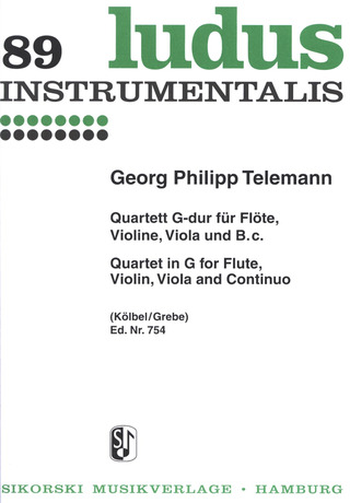 Sonate En Sol Majeur (Quatuor) (TELEMANN GEORG PHILIPP)
