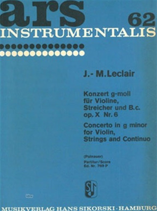 Concerto En Sol Mineur (G-Moll) (LECLAIR)