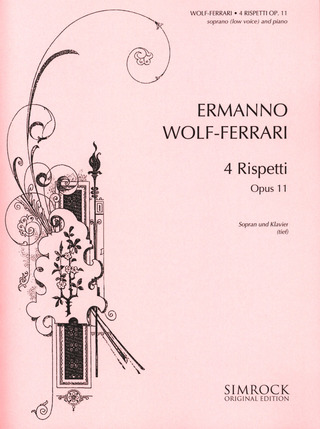 4 Rispetti Op. 11 (WOLF-FERRARI ERMANNO)