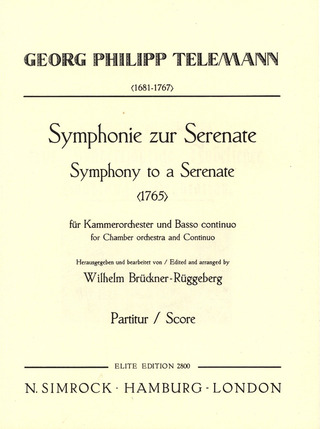 Symphony To A Serenade (TELEMANN GEORG PHILIPP)